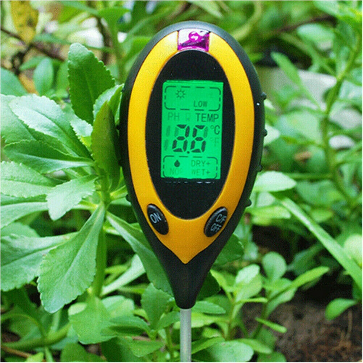 4-in-1 Soil PH Tester Moisture Sunlight and Light Test Meter for Garden