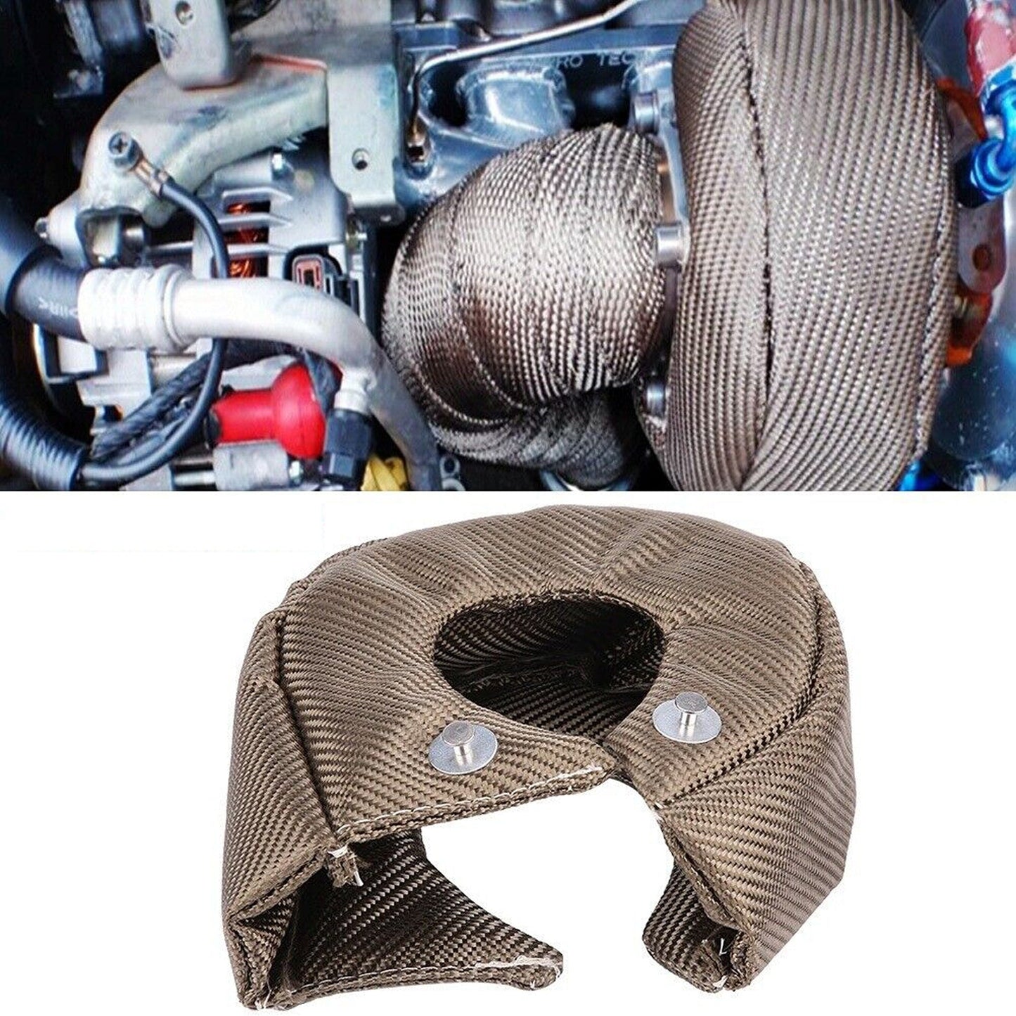 Titanium Turbo Heat Shield High Temp Blanket T3 For GT30 GT32 GT35