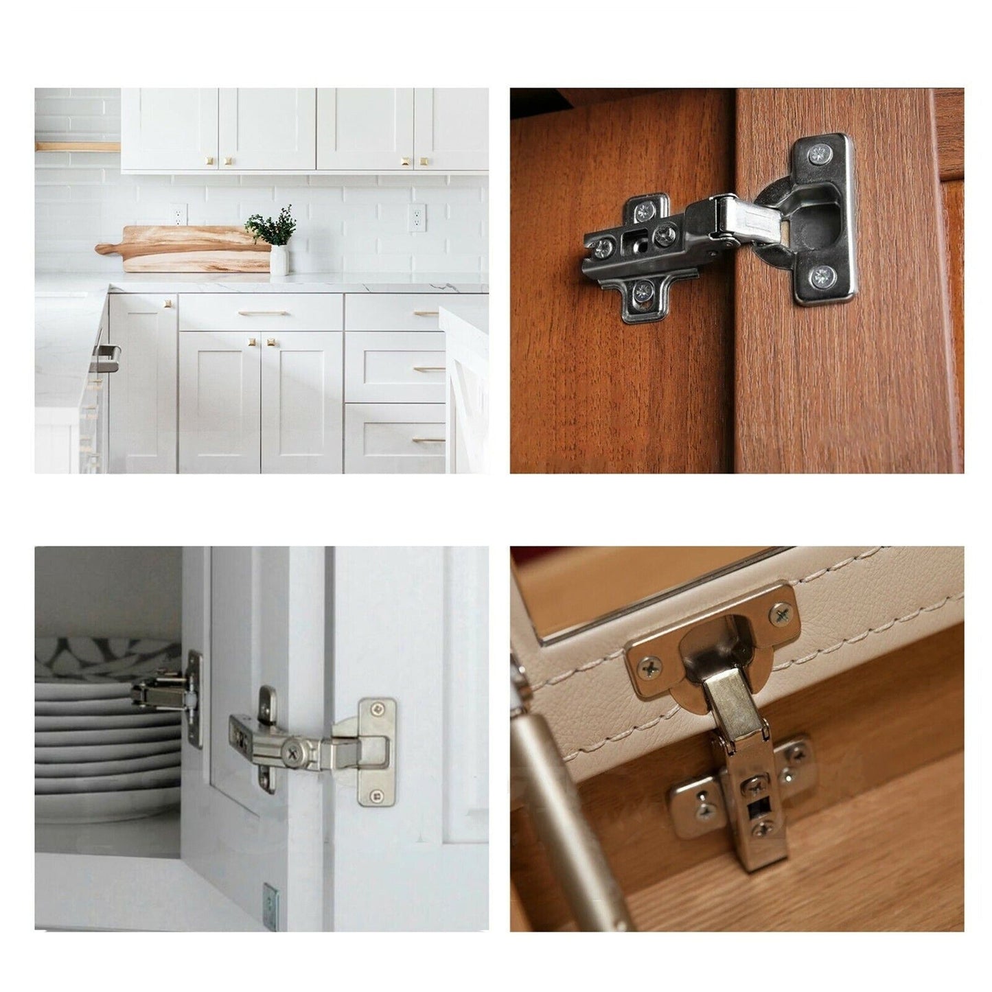 Soft Close Half Overlay Cabinet Door Hinge for Cupboard Wardrobe