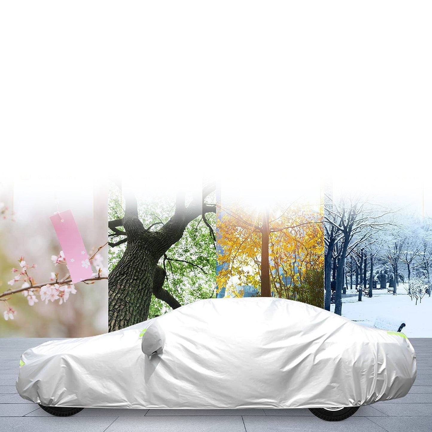 Premium 6-Layer Sedan Car Cover Waterproof UV and Hail Resistant