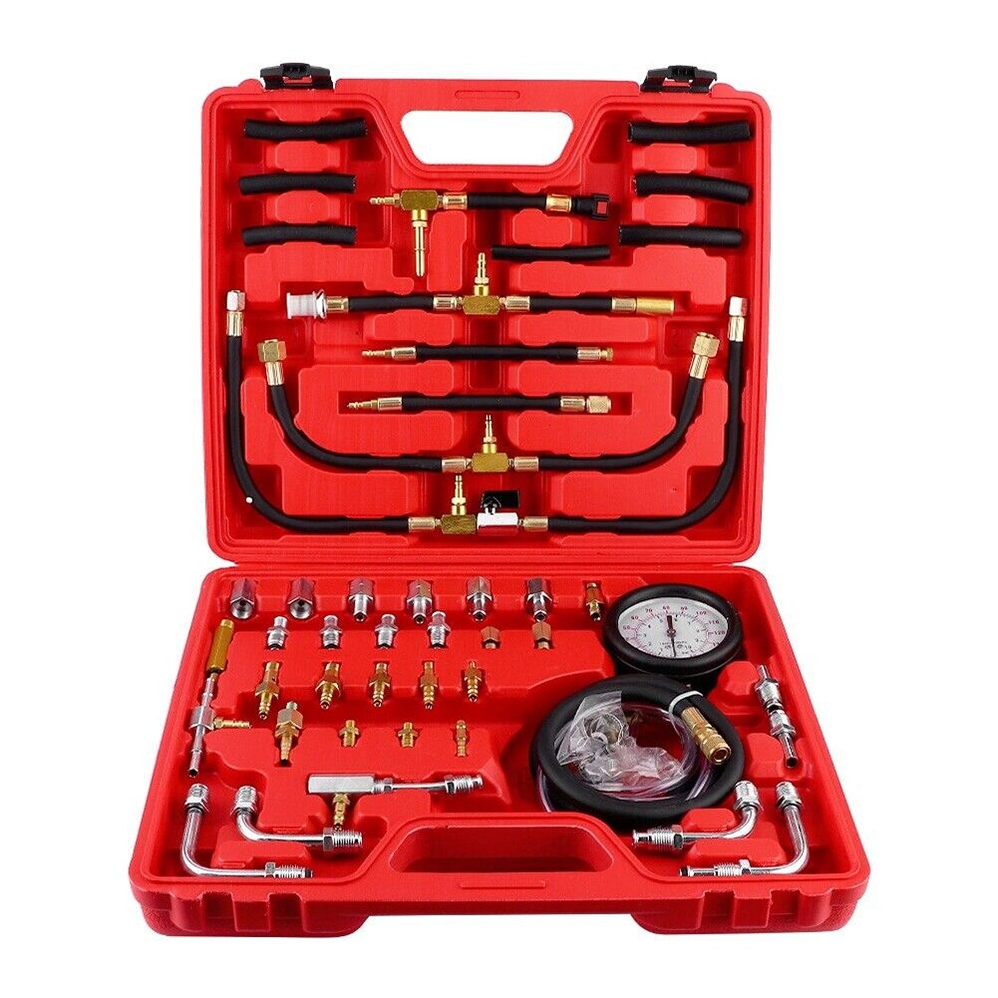 Car Fuel System Pressure Tester with Gauge Kit