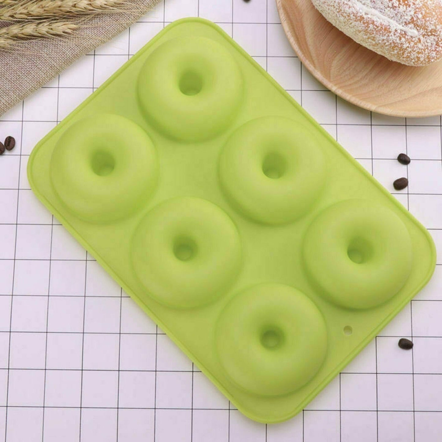 2pcs Baking Essentials Silicone Donut Pan Mould Tray