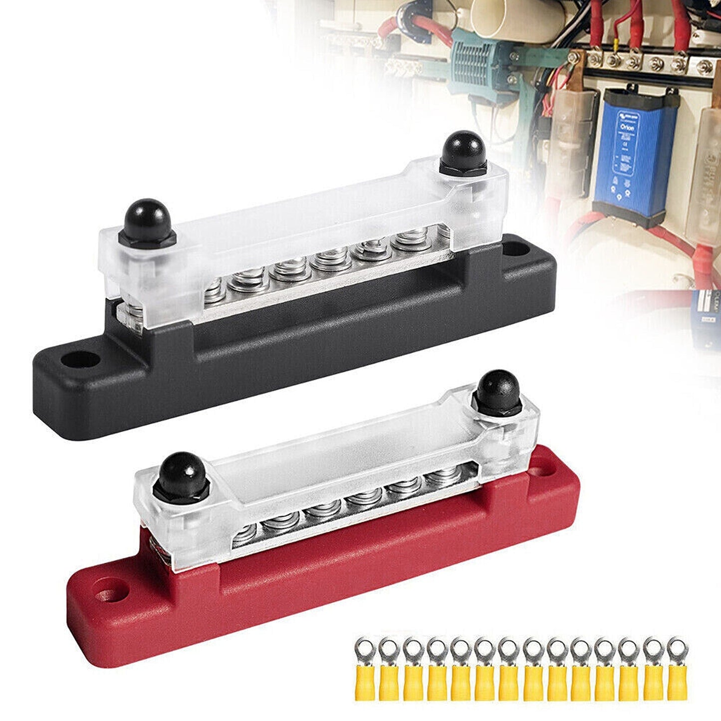 Power Distribution Block for Car Battery Connection Dual Terminal