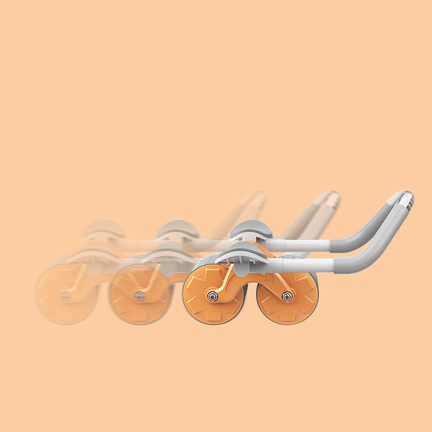 Ab Roller Wheel with Automatic Rebound and Elbow Support for Abdominal Workout