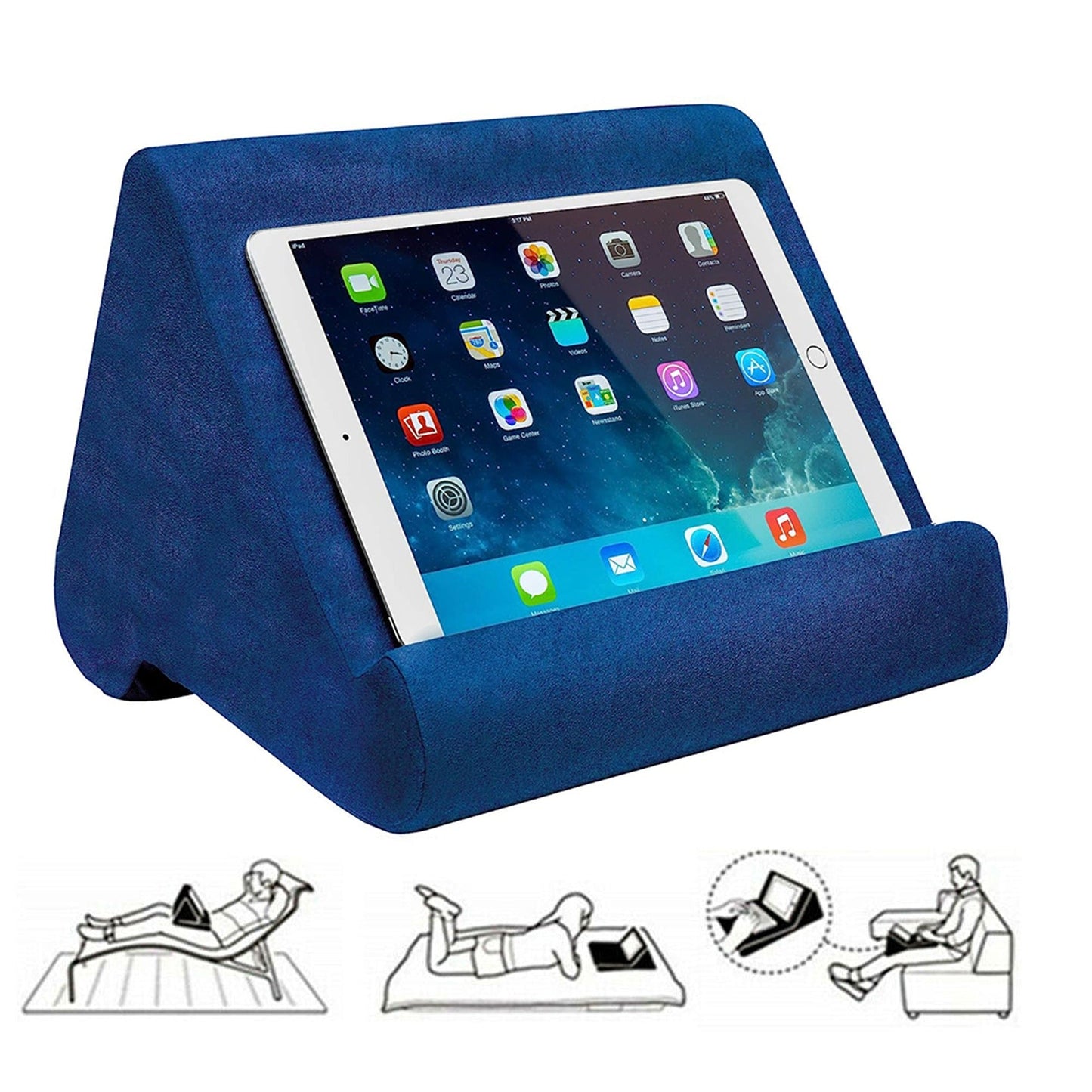 Tablet Pillow Stand Cushion Holder for iPad Reading Book Rest