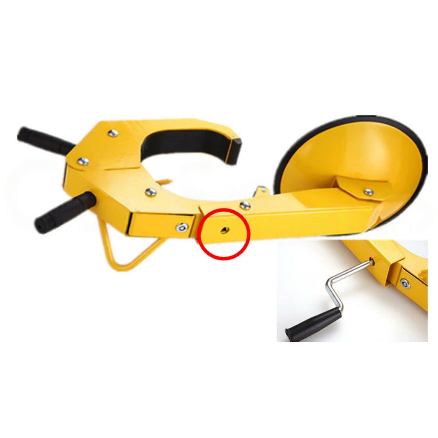 2pcs Heavy Duty Anti-Theft Wheel Clamp Disc Lock for Car Security