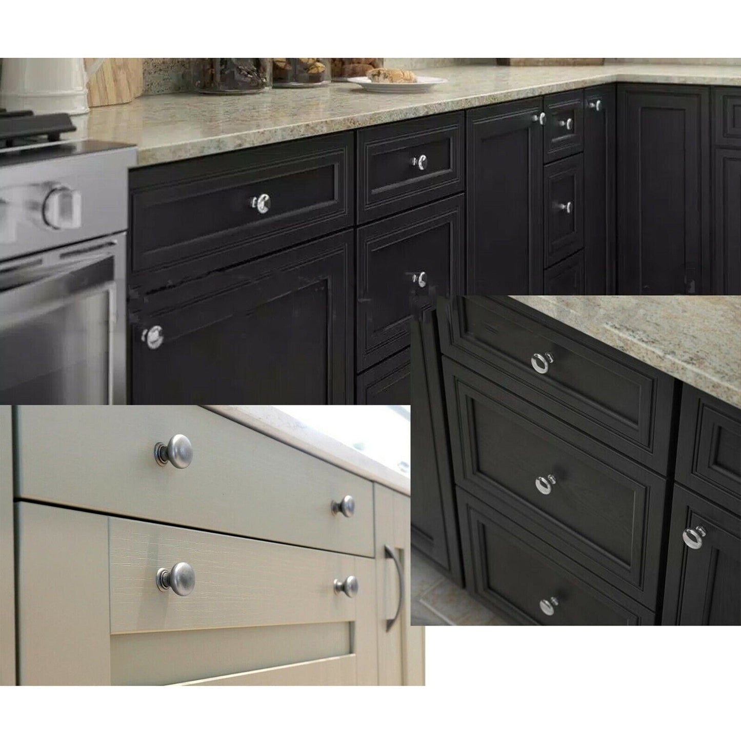 Brushed Knobs Cabinet Door Handles for Drawer Kitchen Cupboard