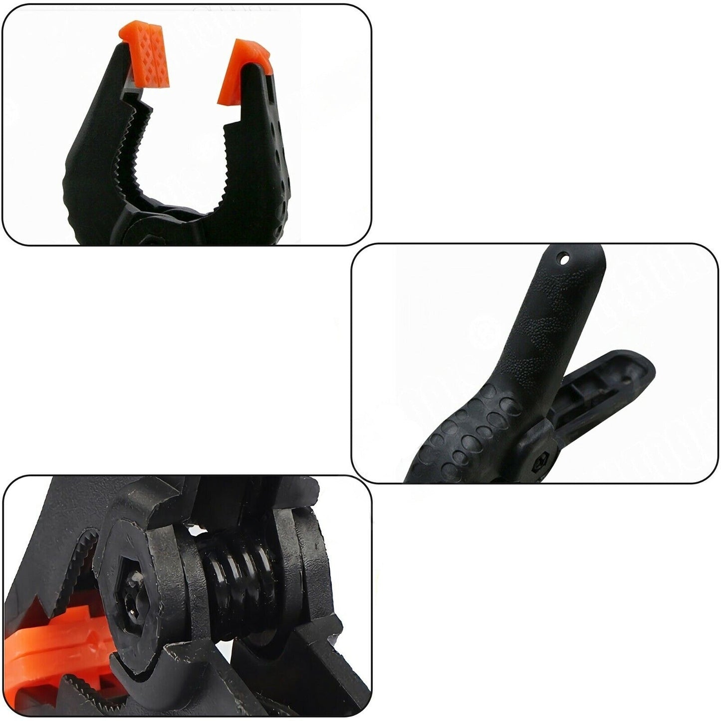 12pcs Quick Grip Nylon Spring Clamps for DIY Woodworking Photography