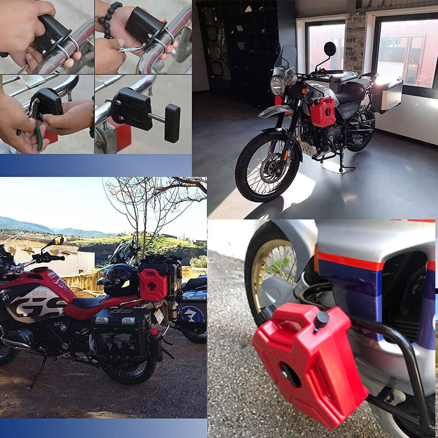 5L Heavy Duty Red Jerry Can with Free Holder