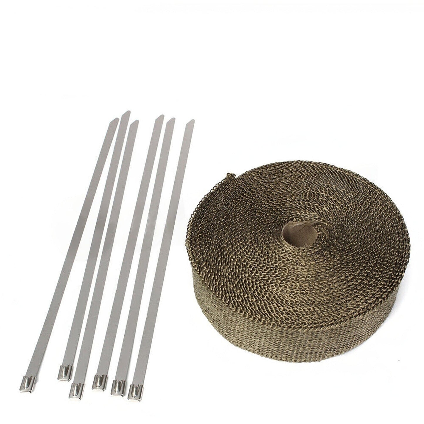 Motorcycle Car Exhaust Wrap Titanium Heat Resistant Tape 2000F 10M