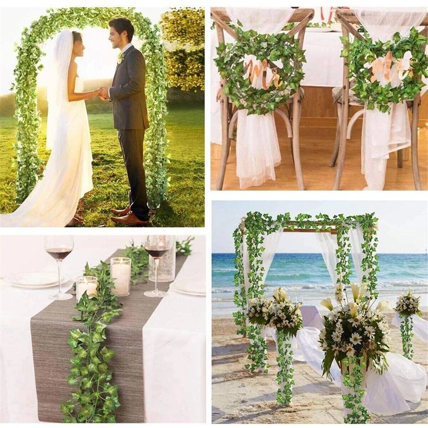 Fake Foliage Flower Ivy Vine Artificial Hanging Leaf Garland