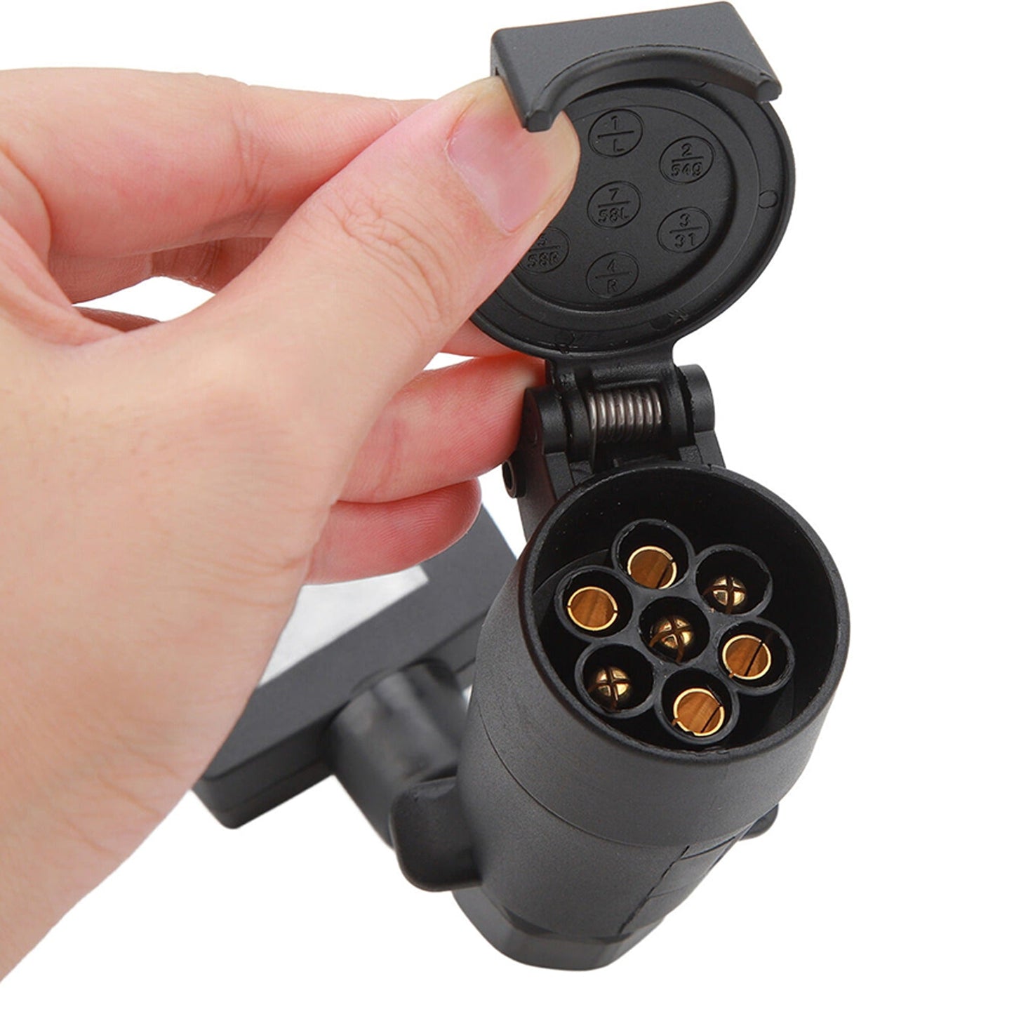 Trailer Adapter Plug Female 7 Pin To Male Flat Caravan Boat