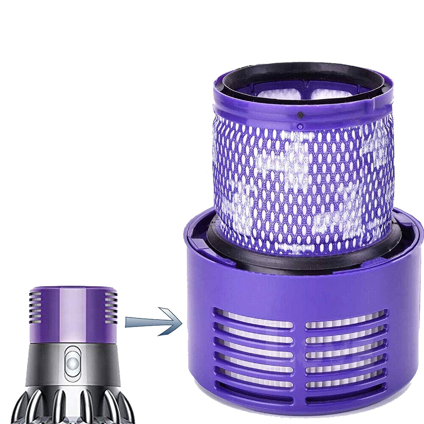 2pcs Hepa Filter Washable For DYSON Vacuum V10 Animal Clean