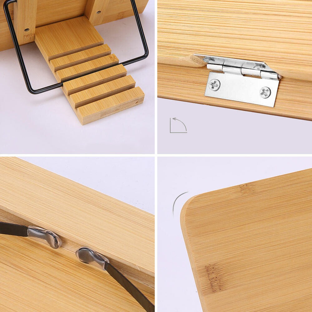 Portable Bookstand with Adjustable Book Holder for Reading