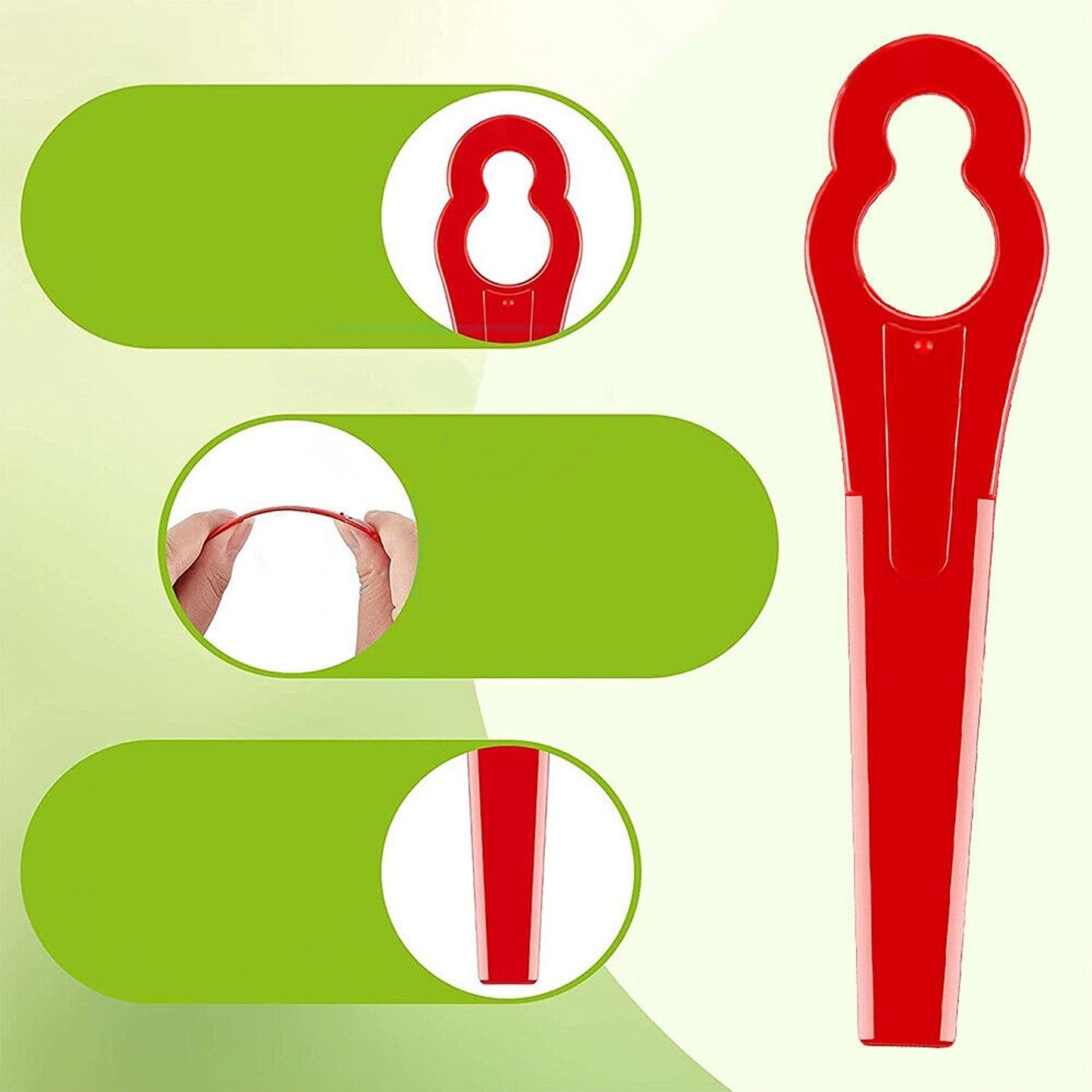 100pcs Plastic Grass Trimmer Blades for Garden Weed Lawn Crop