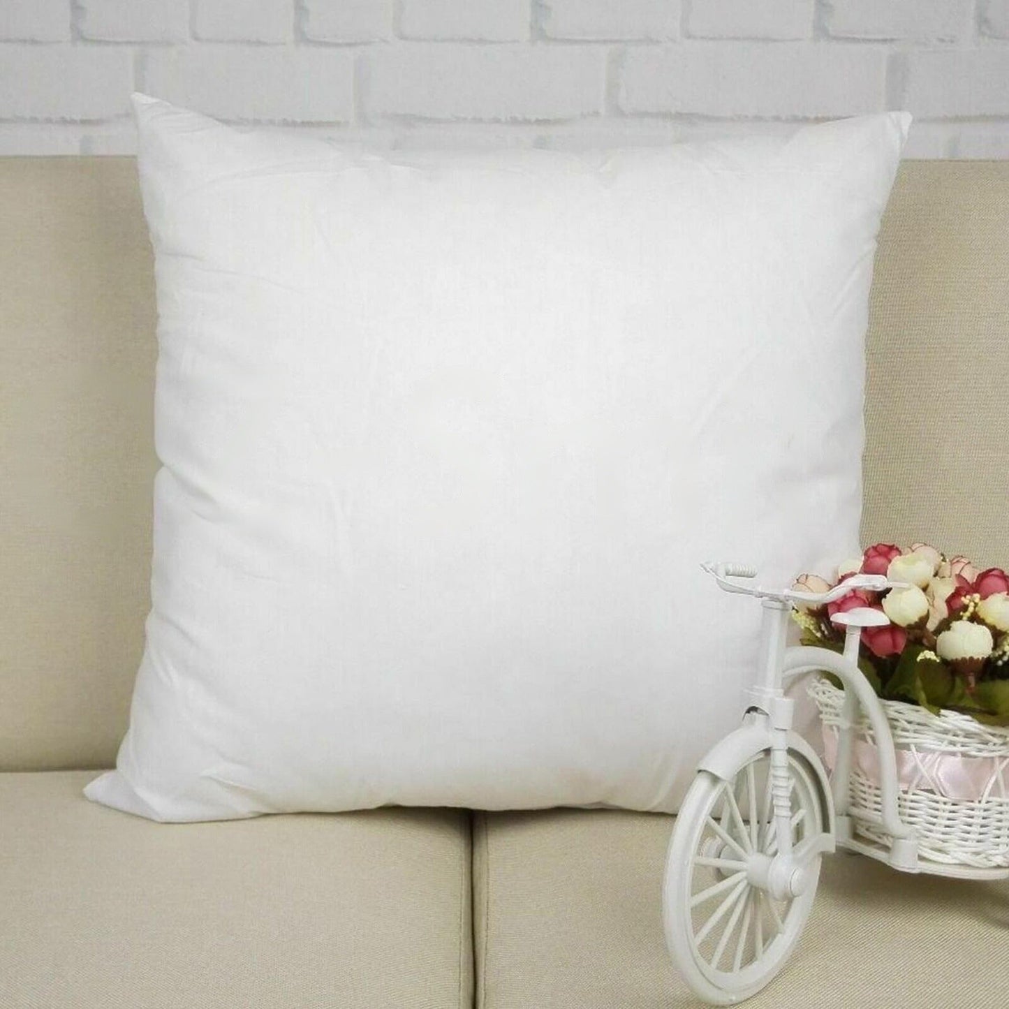 Set of 4 Memory Resistant Polyester Cushion Pillow Inserts 45cm x 45cm