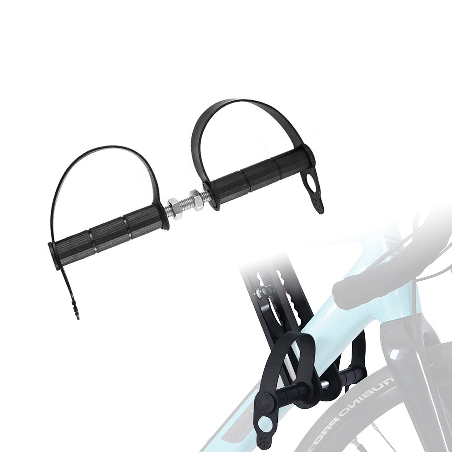 Children’s Bicycle Front Mounted Seat with Top Tube Detachable Armrest