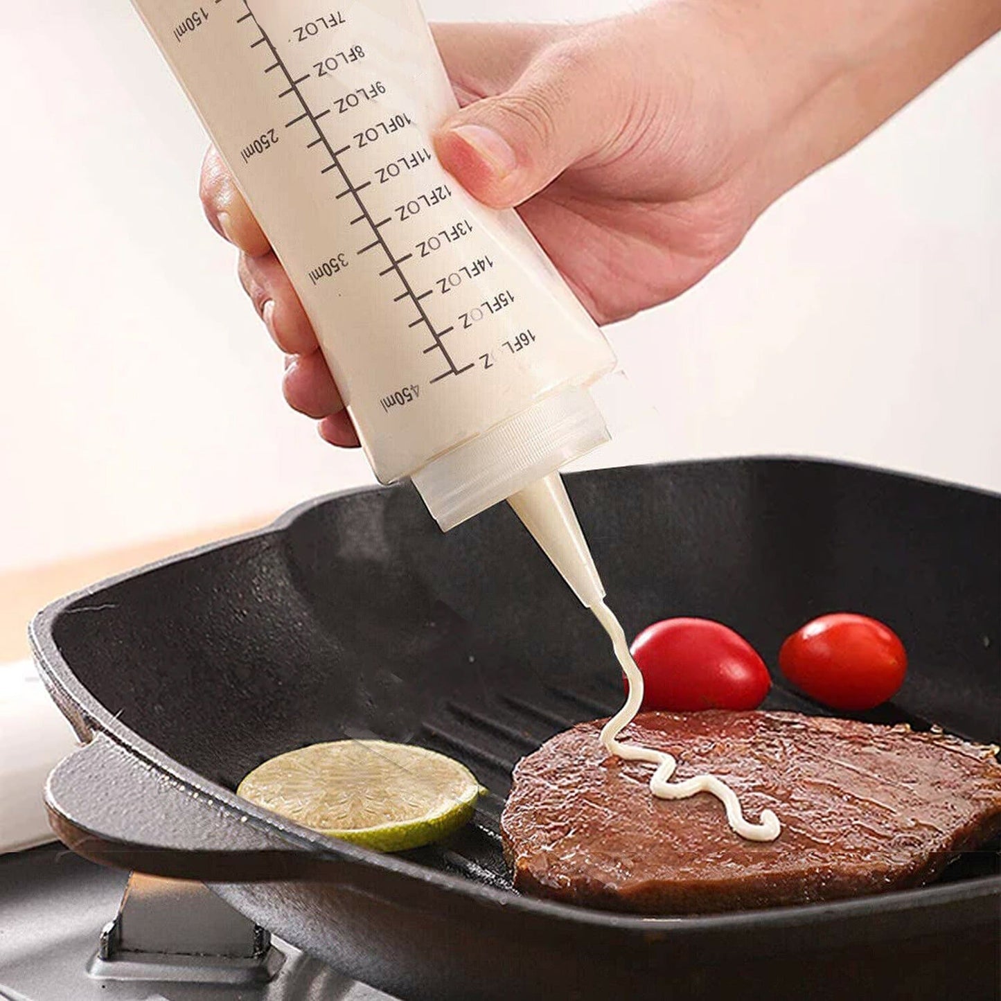 6 Pieces Craft Condiment Squeeze Sauce Bottles Dispenser