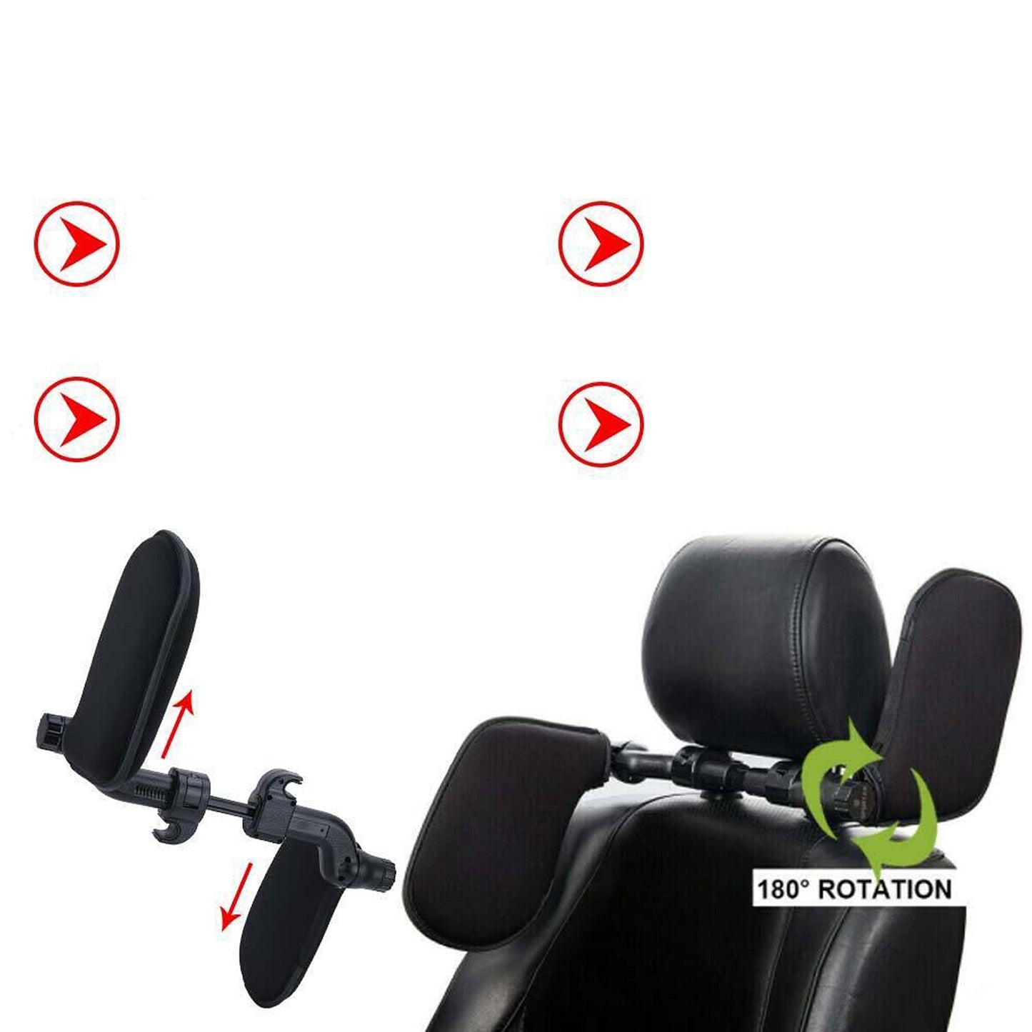 Adjustable Car Seat Headrest Cushion for Neck Support Soft Pillow