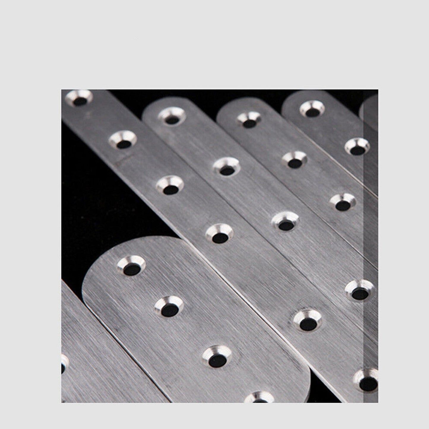 10pcs Stainless Steel Flat Straight Brace for Repair and Protection