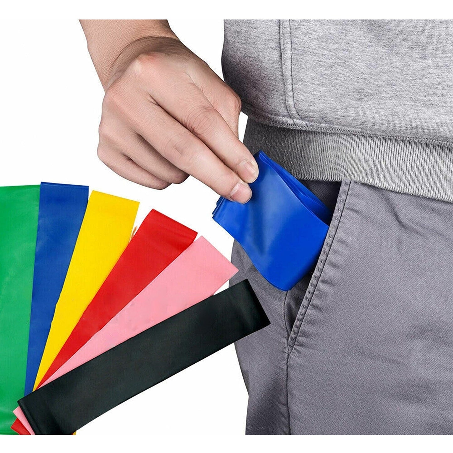 6pcs Mini Loop Resistance Bands Crossfit Fitness Strength Exercise