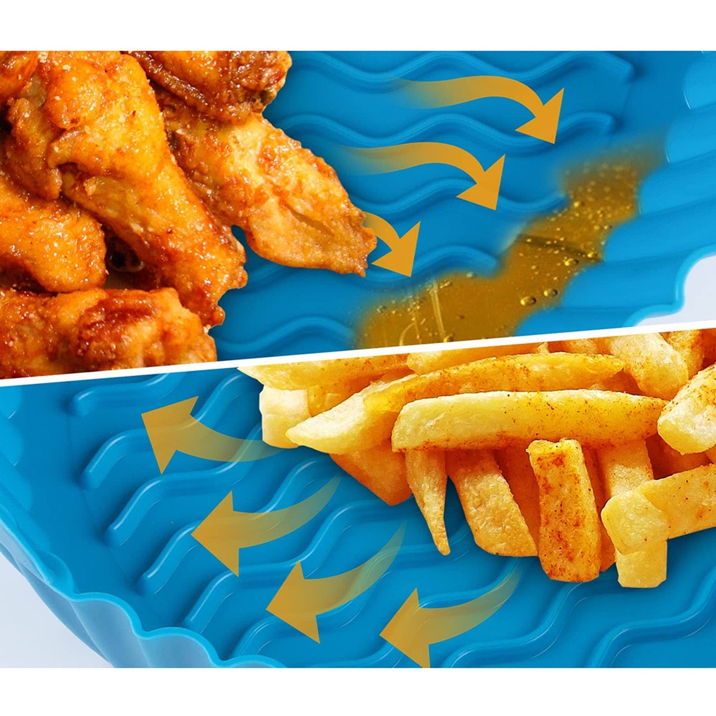 Non-Stick Safe Silicone Pot Liner Basket for Air Fryer Baking Tray