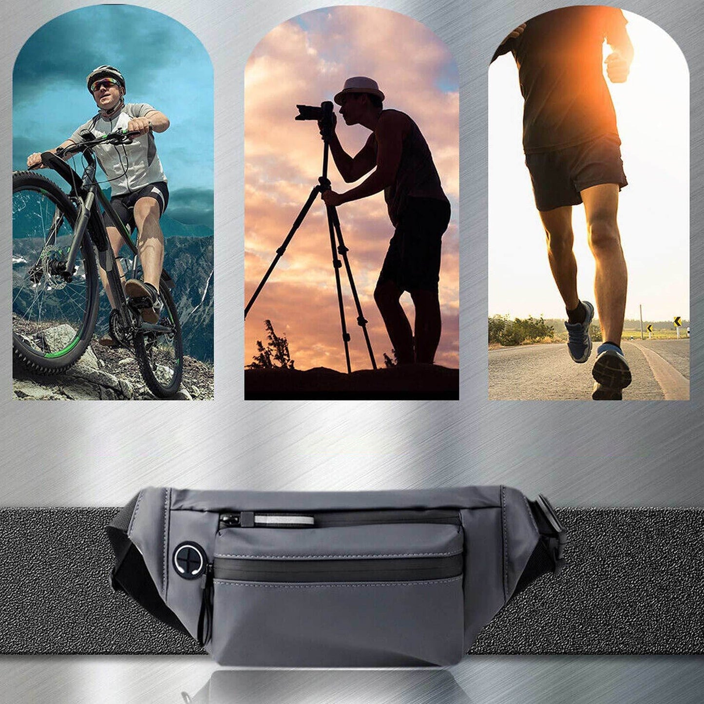 Men Waterproof Chest Bag Sling Cross Body Backpack for Travel