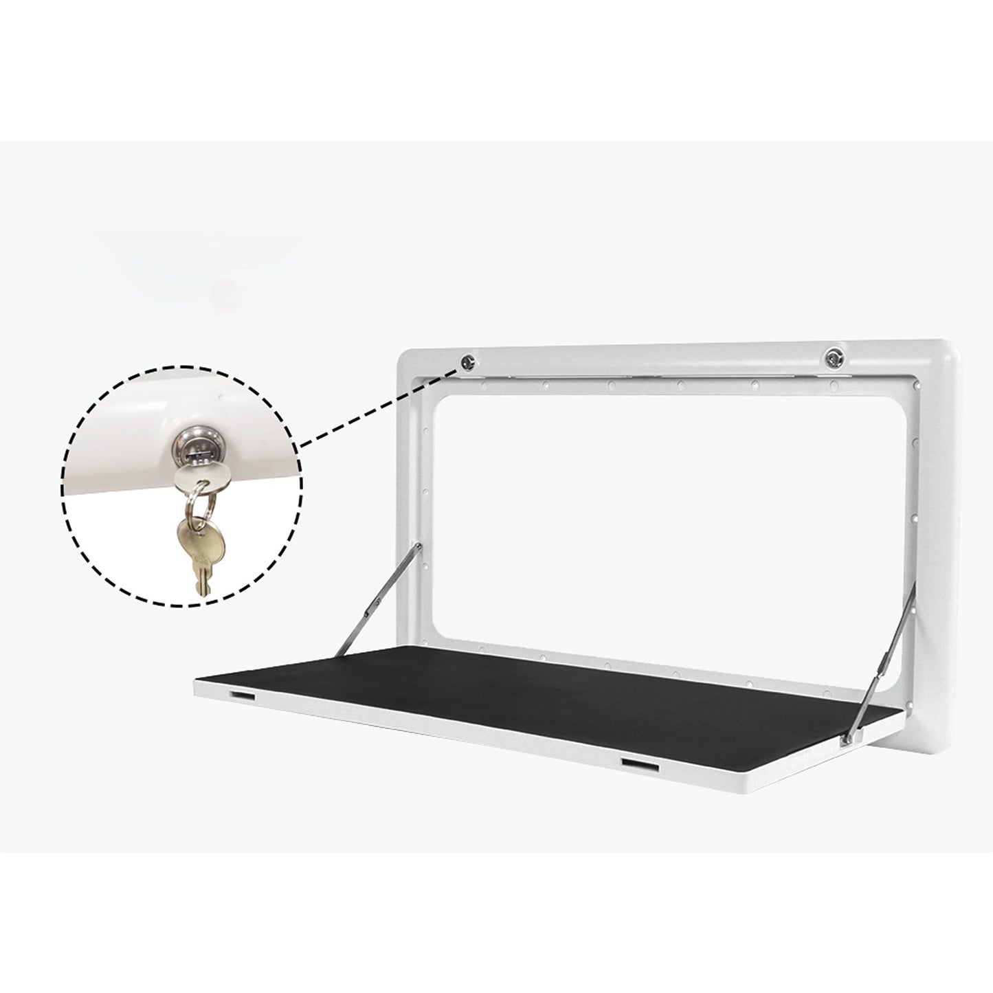 Picnic Folding Table with LED Light Suitable for Caravans 800mm x 450mm