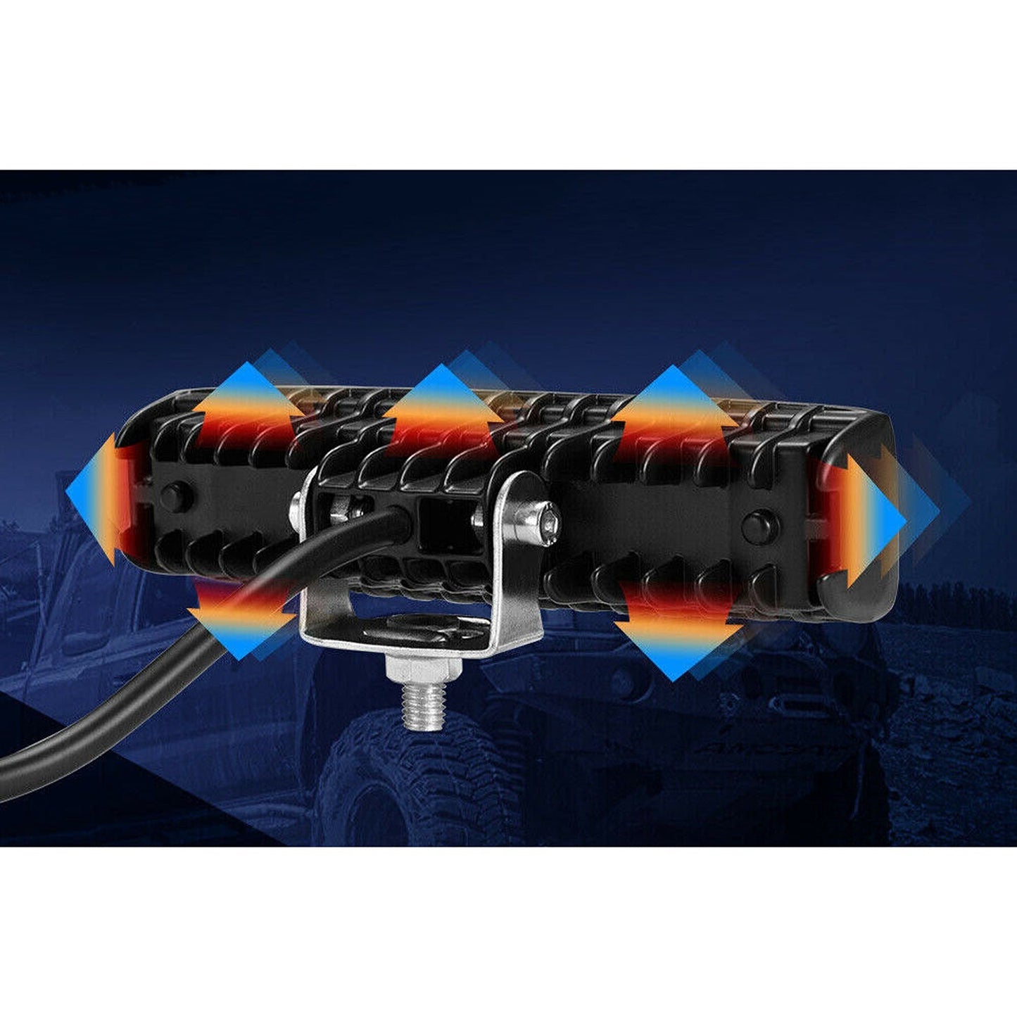 2pcs LED Work Light Bar Fog Reverse Driving Lights for 4WD