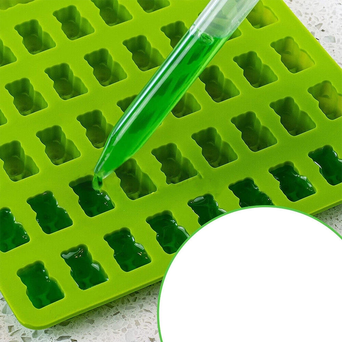 Gummy Bear Silicone Chocolate Mold Ice Cube Candy Jelly Baking Tray