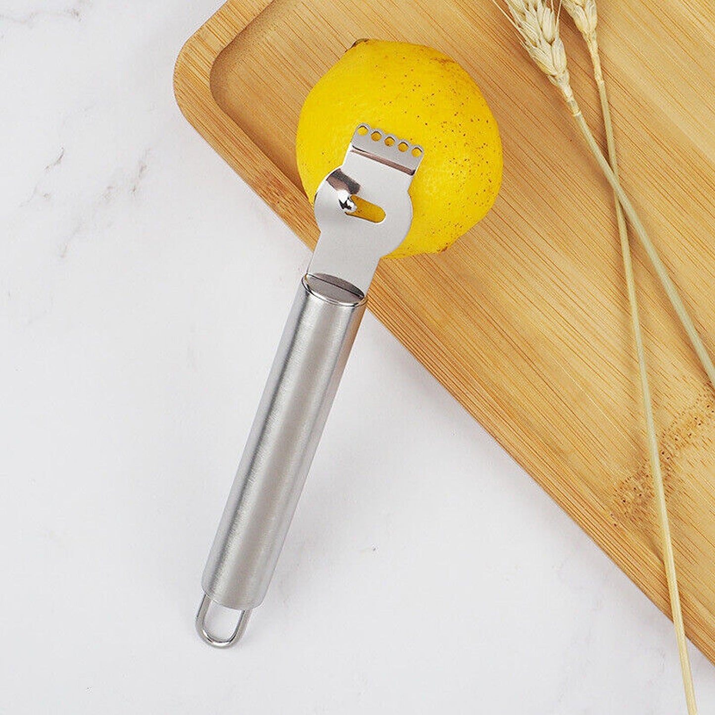 Stainless Steel Lemon Zester and Channel Knife for Citrus Garnishing