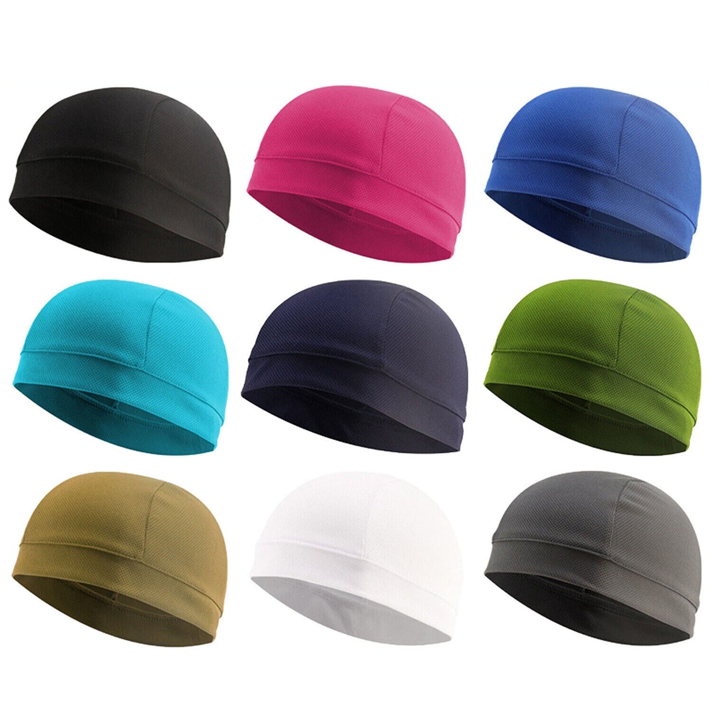 Motorcycle and Cycling Skull Cap Moisture-Wicking Helmet Liner