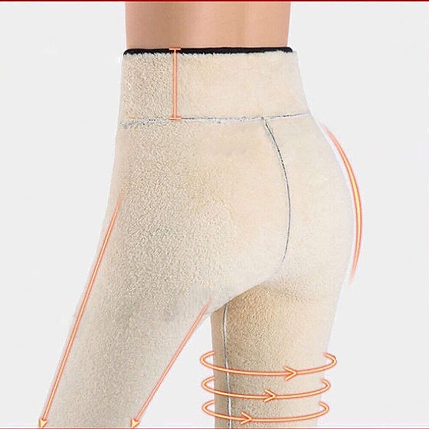Thermal Fleece Leggings for Women Winter Thick Warm Stretchy Pants