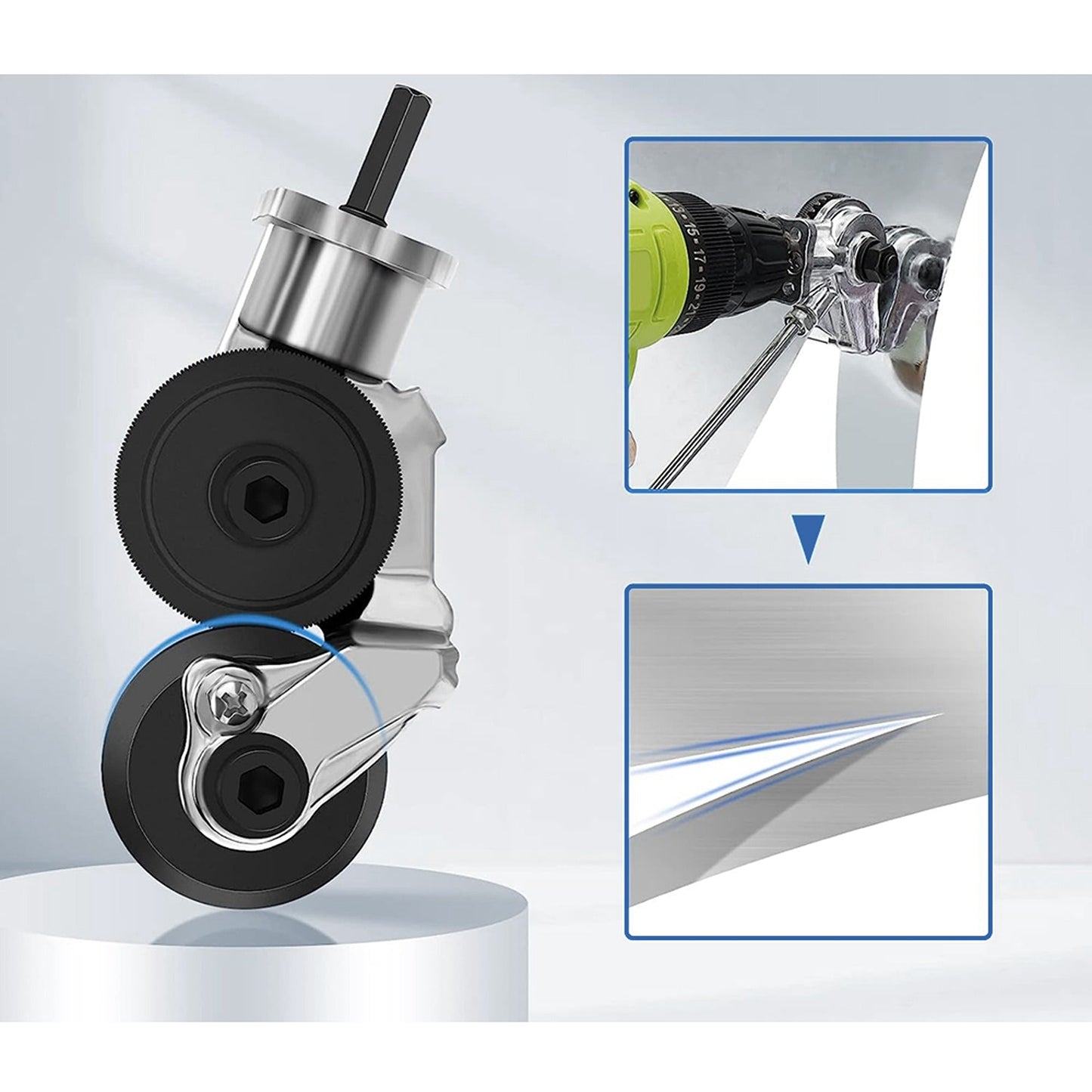 Electric Drill Plate Cutter Shears Attachment for Metal Cutting