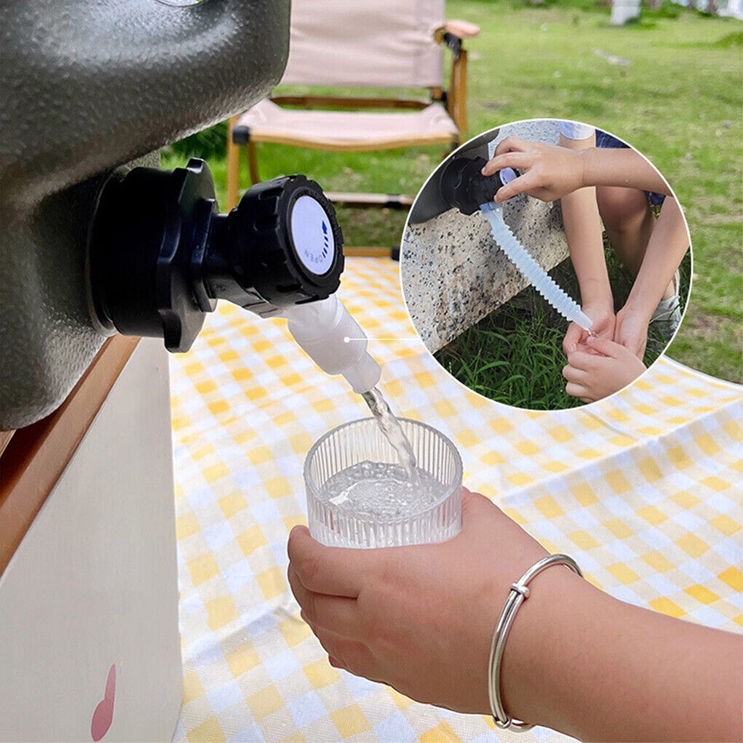Portable Outdoor Camping Water Container with Tap 12L