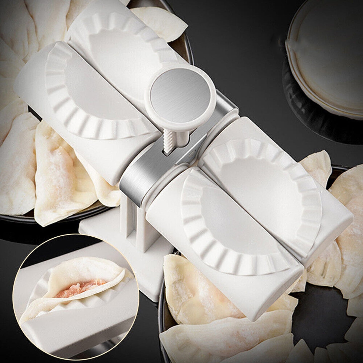 Hand-Press Style Automatic Dumpling Mould Maker