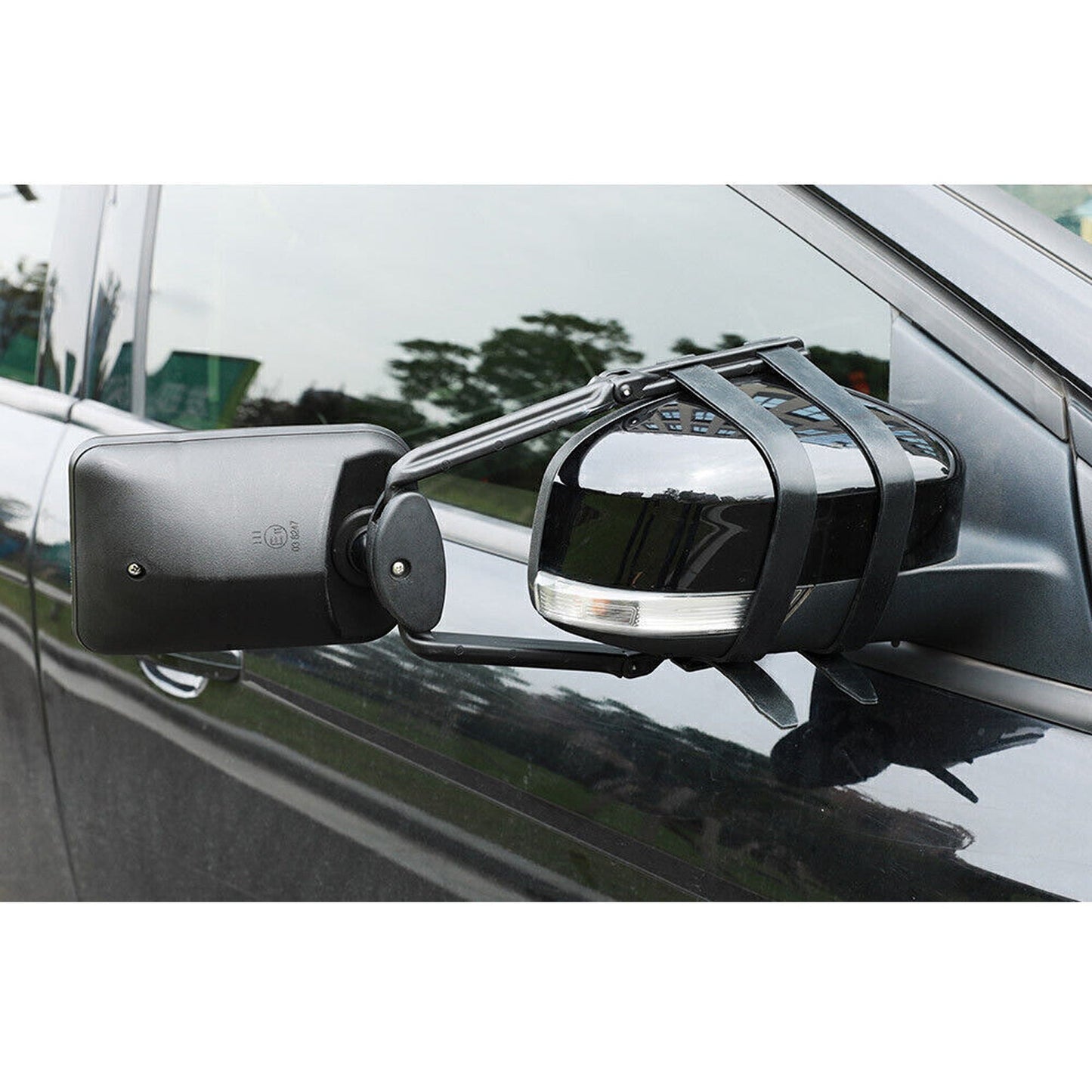 2pcs Universal Clip-On Towing Mirrors for Trailer Caravan and Truck