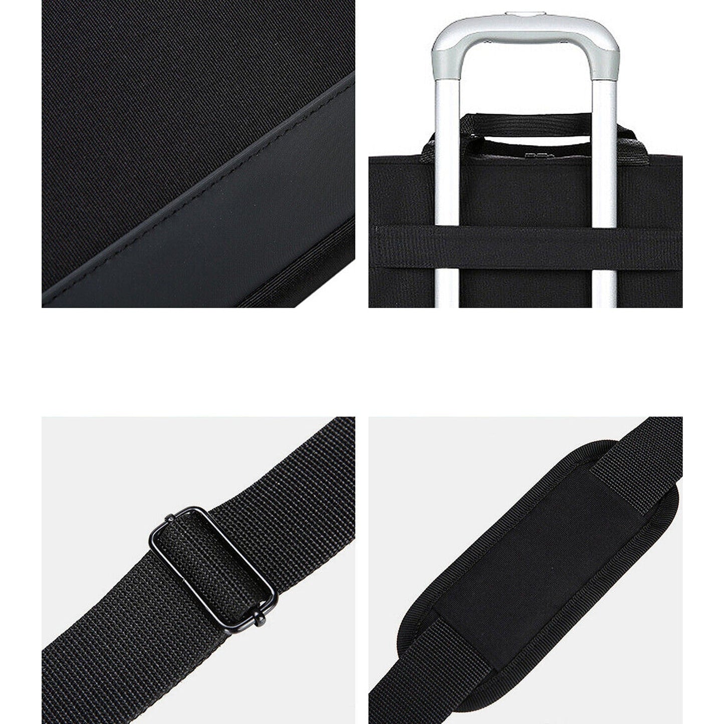 Black Laptop Sleeve Briefcase for Macbook Dell Sony Portable Carry