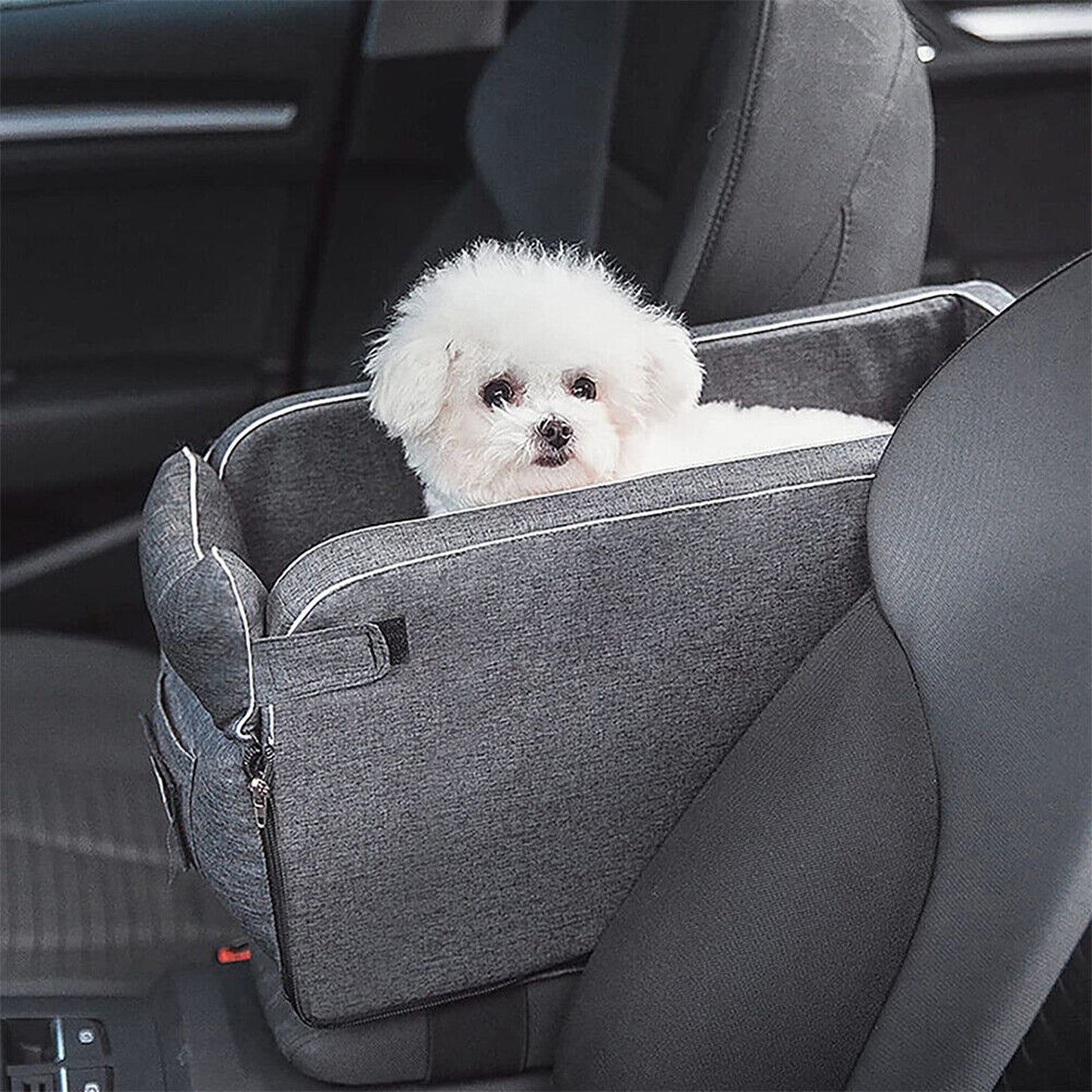 Pet Car Booster Seat Puppy Basket Safety Console Supplies Buckle
