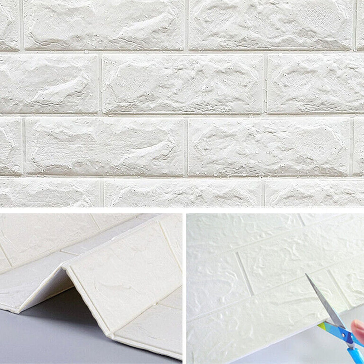 Self-Adhesive 3D Brick Wallpaper Panels for Wall Decoration