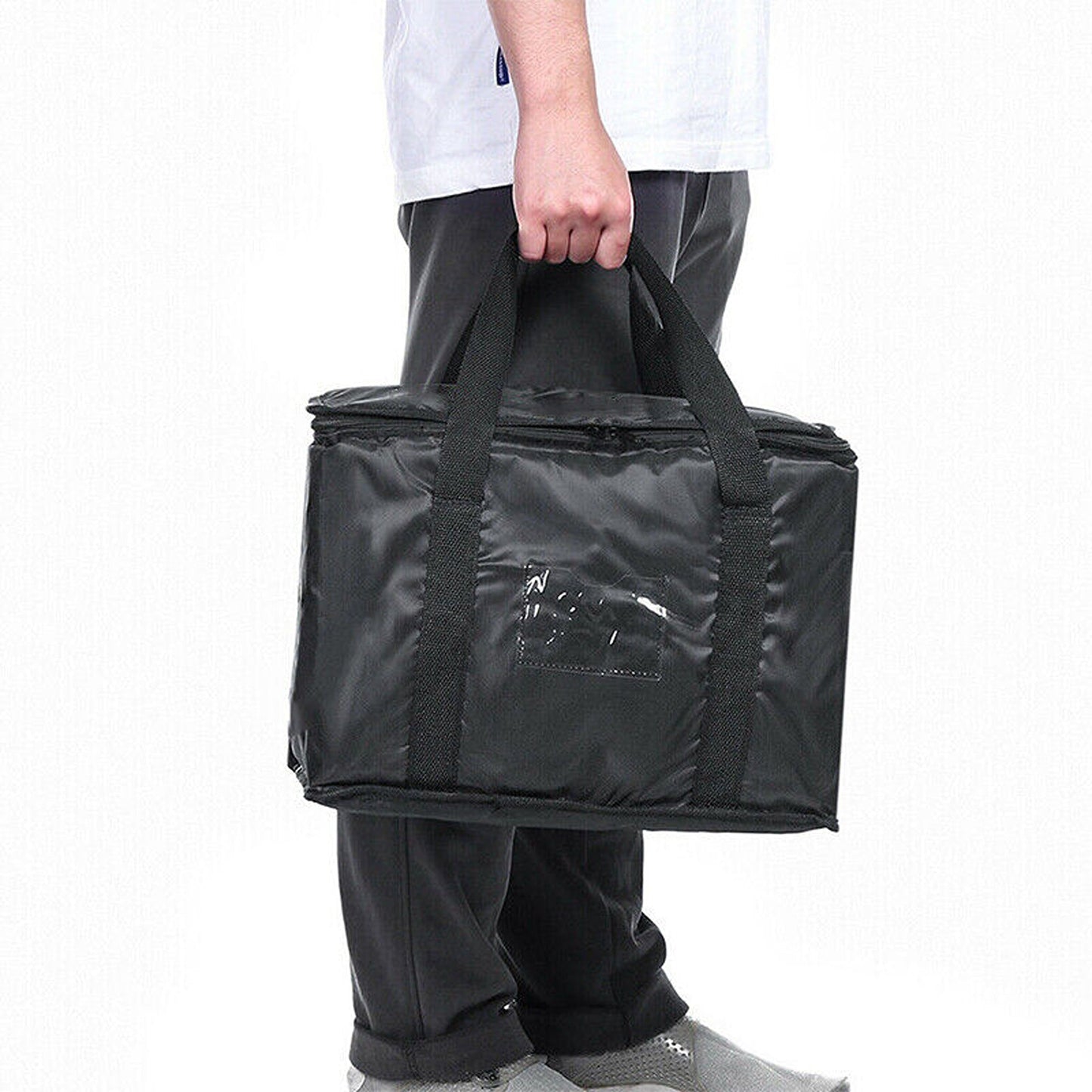 Insulated Thermal Pizza Bag Hot Cold Food Delivery Carrying Case