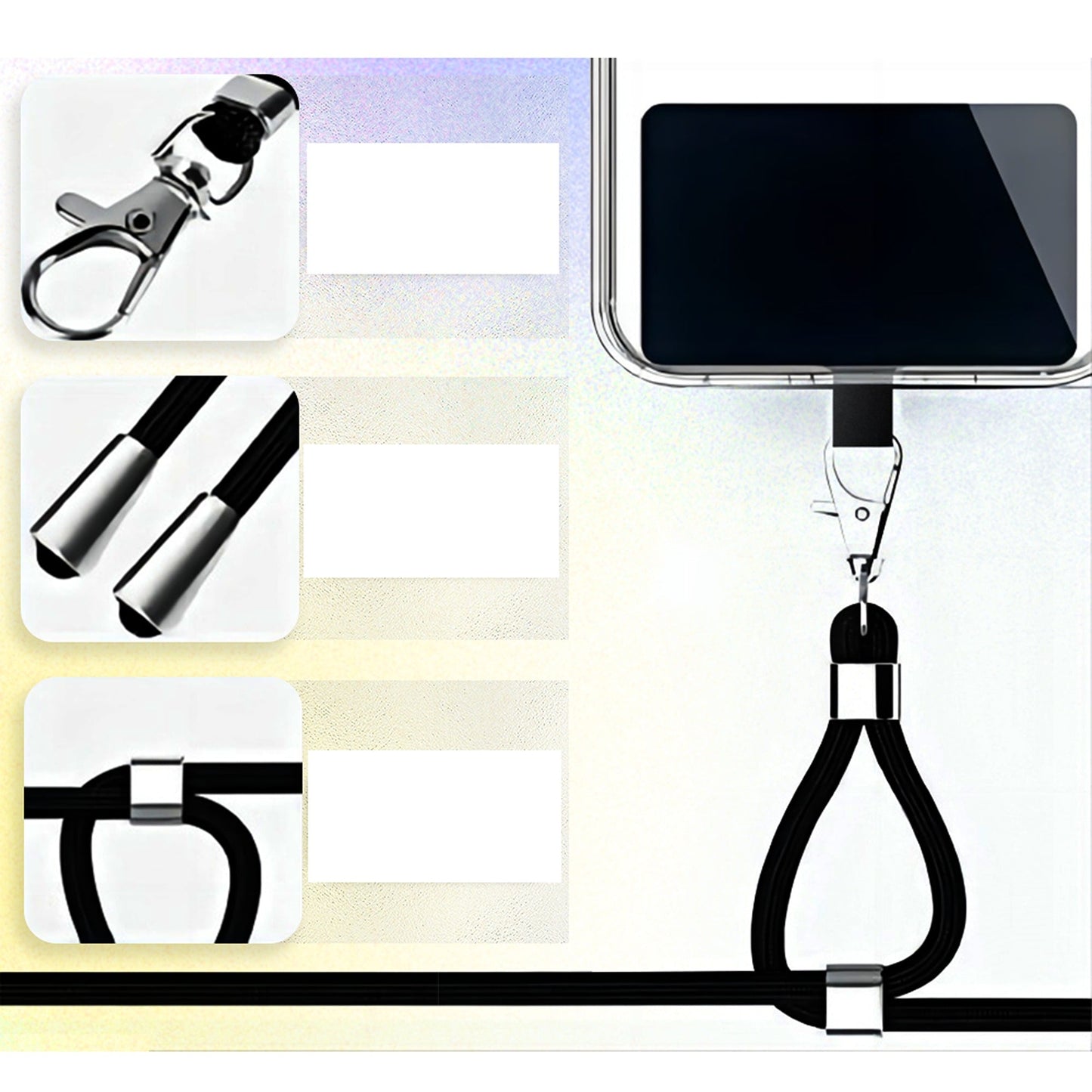 Adjustable Universal Mobile Phone Lanyard for iPhone and Samsung