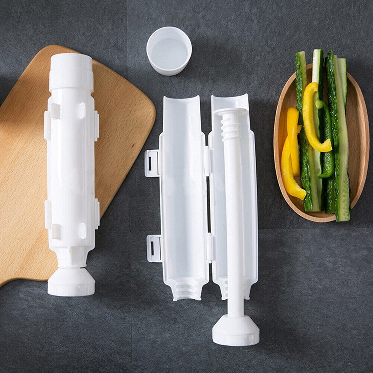 DIY Sushi Roll Maker Bazooka Meat Vegetable Rice Mold Tube
