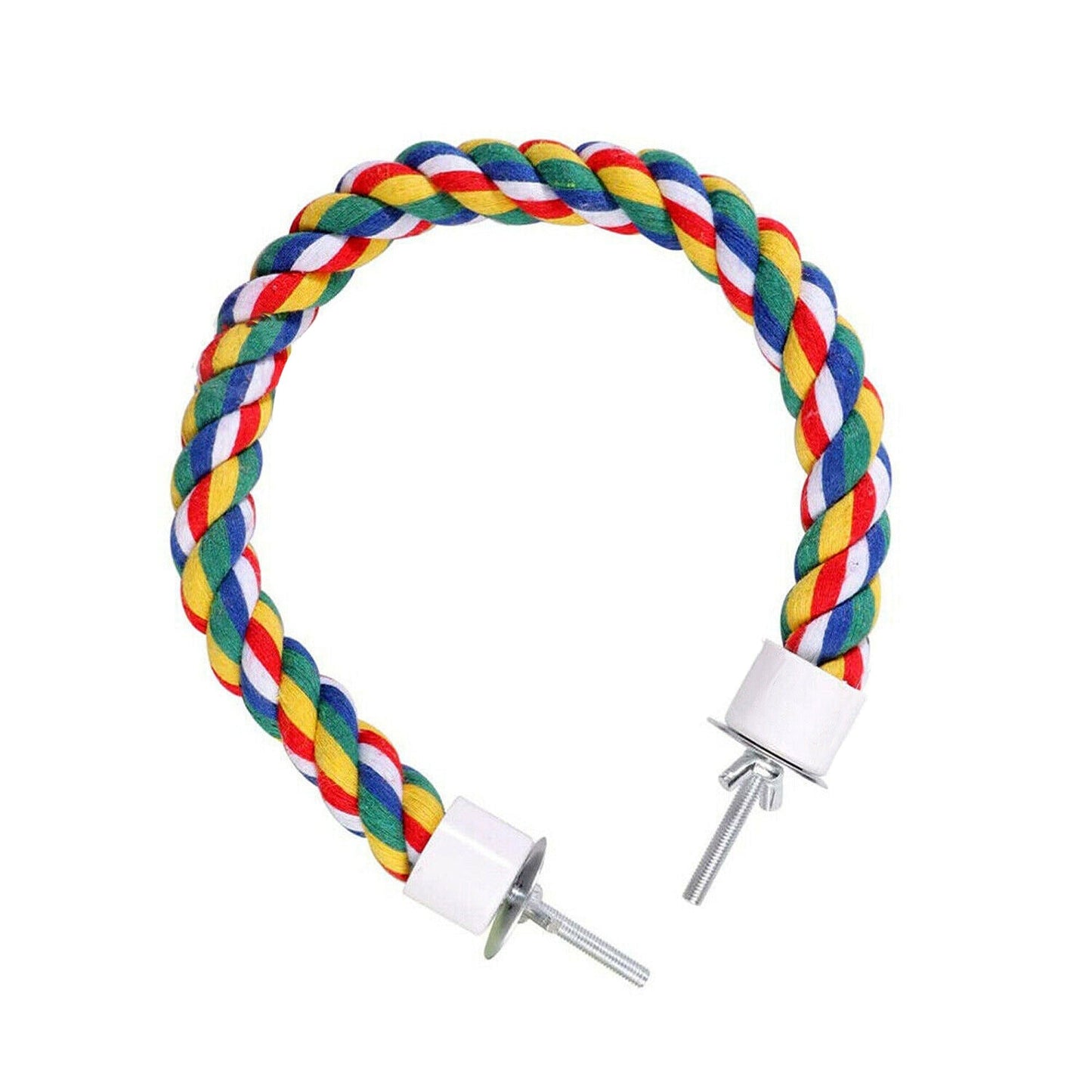 Colorful Bird Cage Comfy Rope Perches for Parrots and Pet Birds Toy
