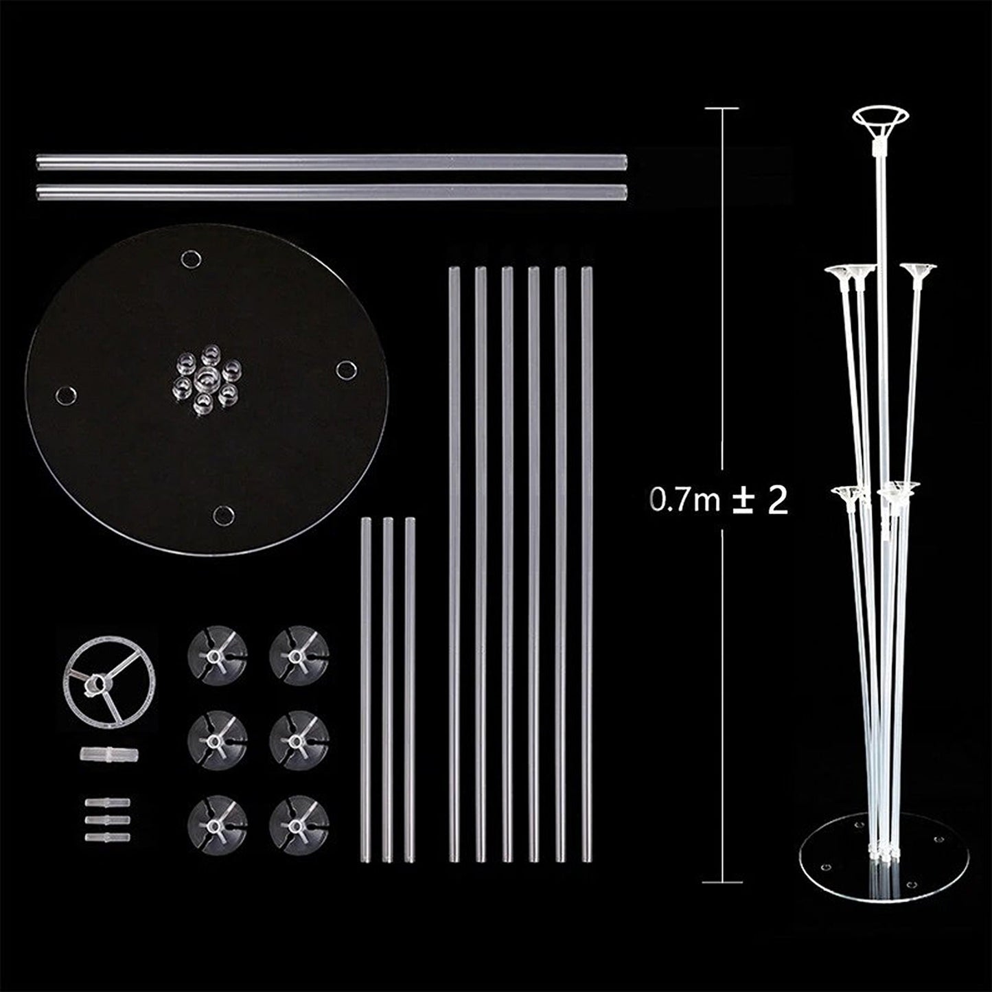 3 Sets Balloon Stand Holder Column Base Party Wedding Décor