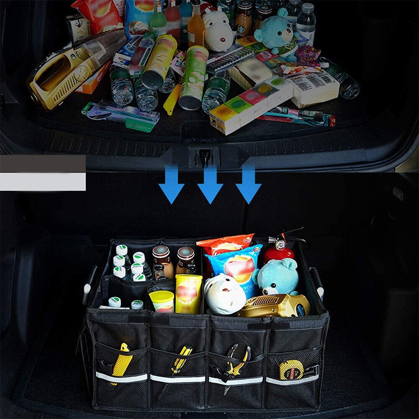 Multipurpose Storage Bag for Car Trunk - Collapsible