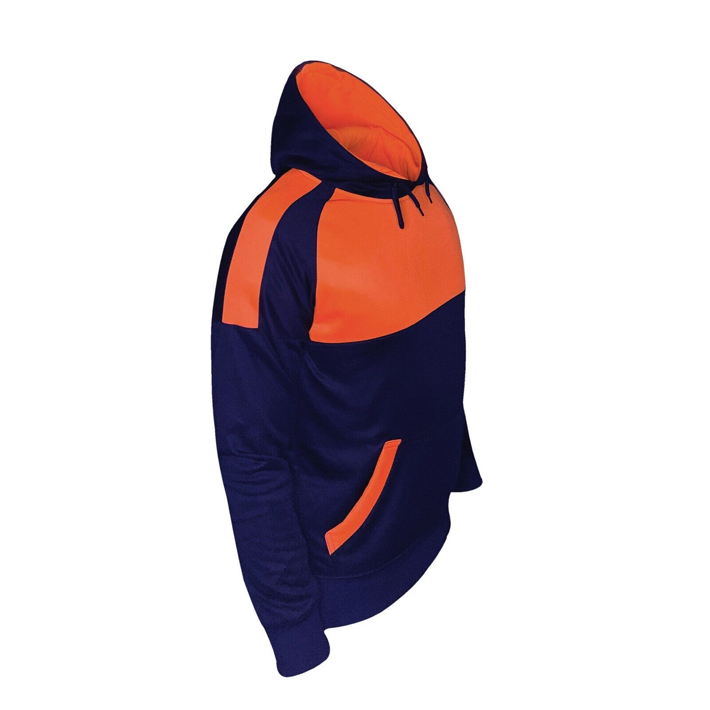 Orange Reflective Sports Workwear Men Hoodie Jacket