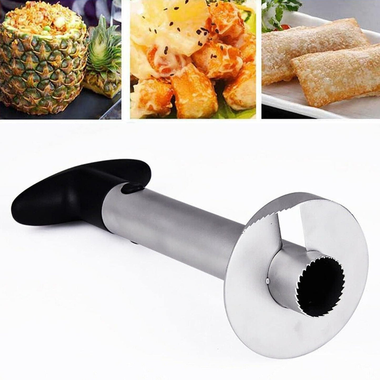 Easy Pineapple Corer Slicer Stainless Steel Kitchen Cutter and Peeler