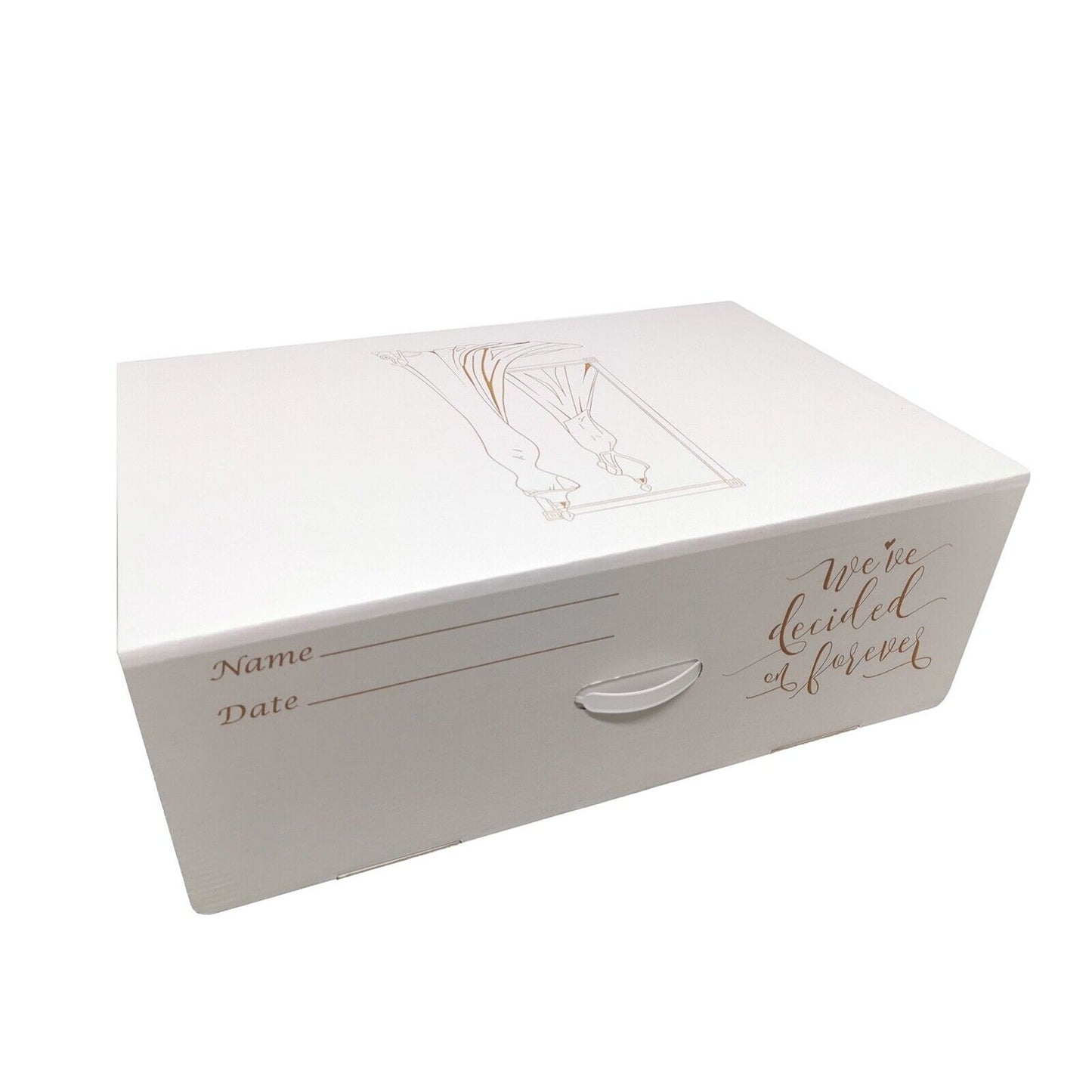 Large Wedding Dress Storage Box Bridal Preservation Travel Tissue Box