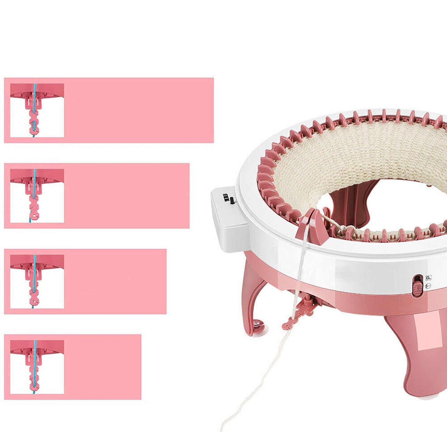 DIY Hand Knitting Sewing Machine with Accessories for Craft Projects